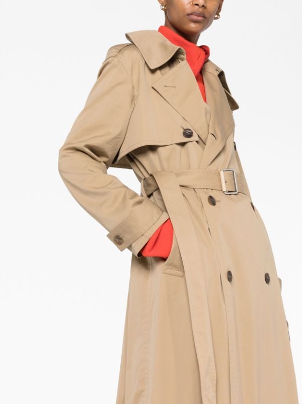 Louis Vuitton double breasted belted logo monogram trench coat women