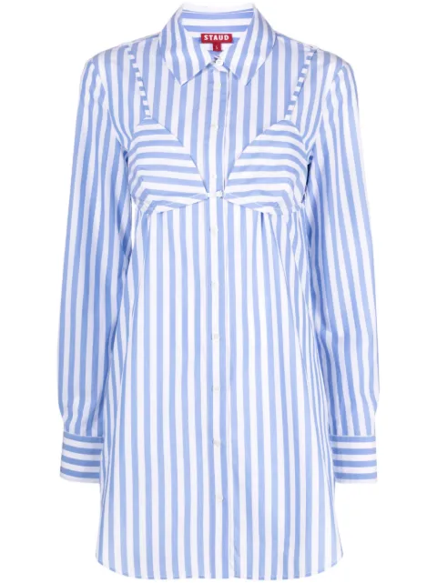 STAUD vestido camisero Alita