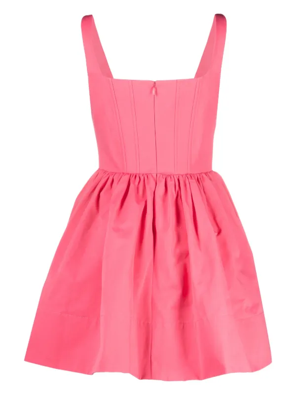 staud pink corset dress Staud landscape mini corset dress in lollipop pink
