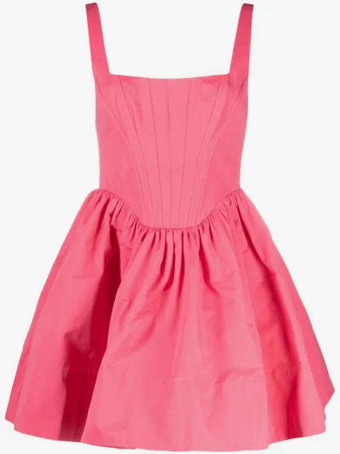 STAUD Landscape corset minidress