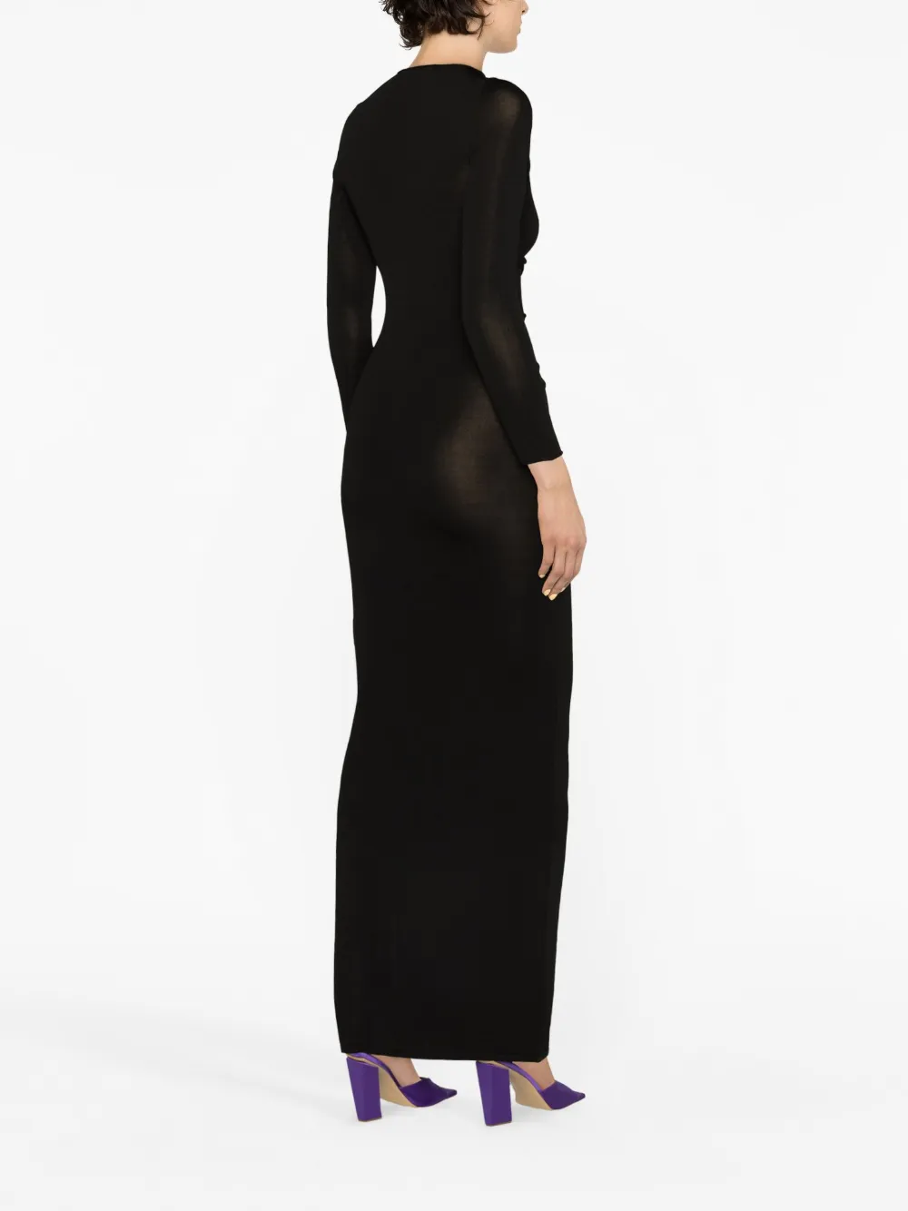 Shop Aya Muse Atalo Cut-out Maxi Dress In Black