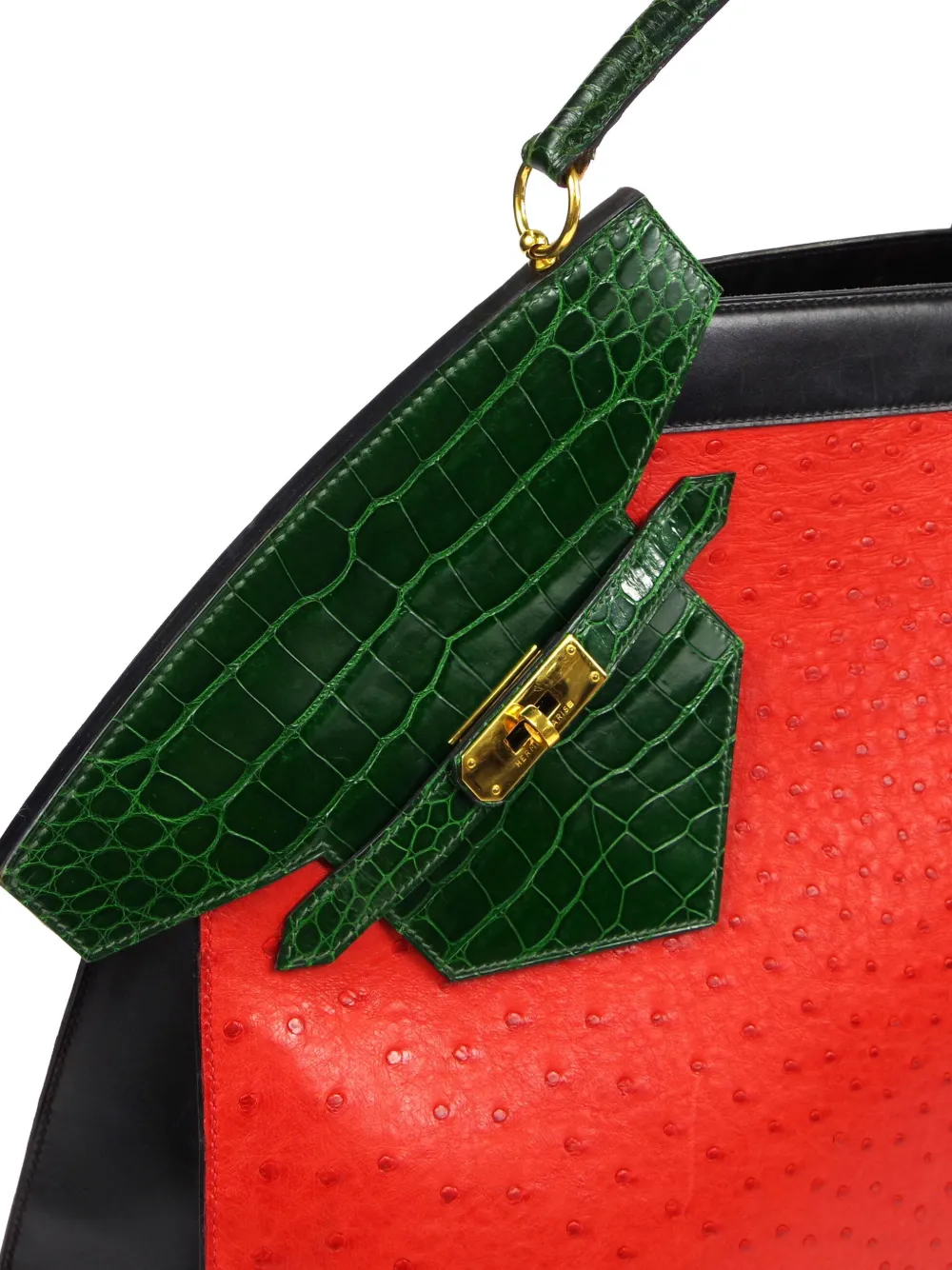 HERMES 1998 HIMALAYA SYMBIOSE 43 ハンドバッグ