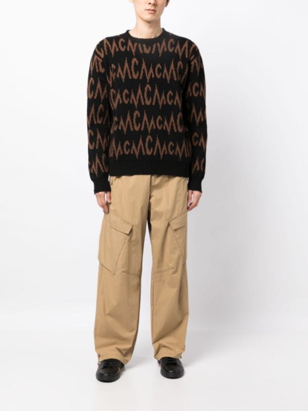 Mcm Men's Monogram Wool Sweater
