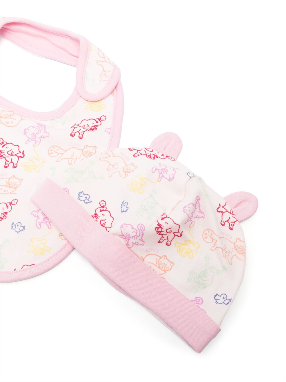 Shop Kenzo Animal-print Cotton Pajama Set In Pink