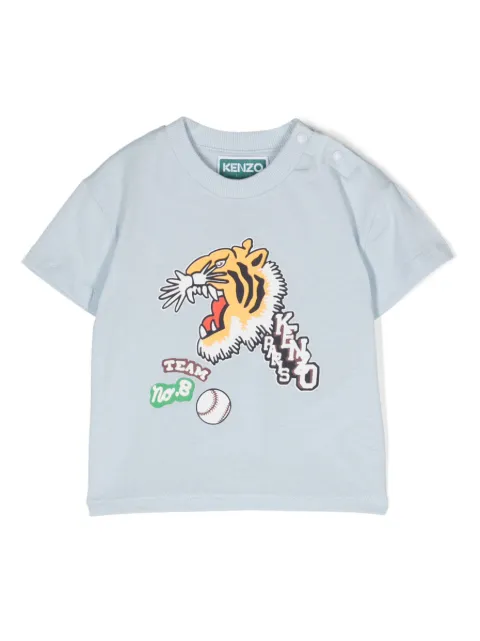 Kenzo Kids logo-print cotton T-shirt