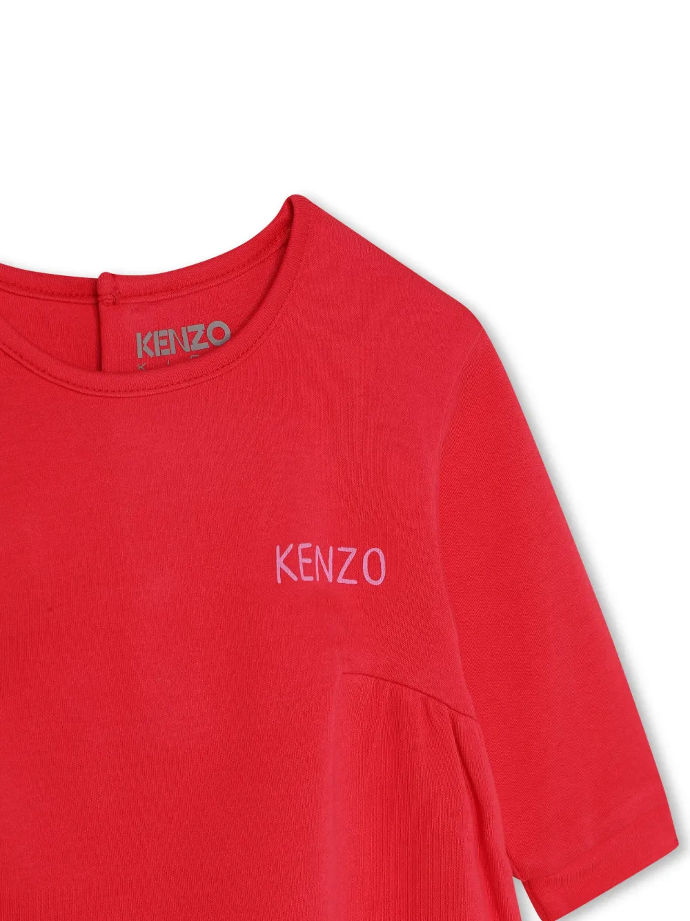 Kenzo Kids Jurk met ronde hals Rood