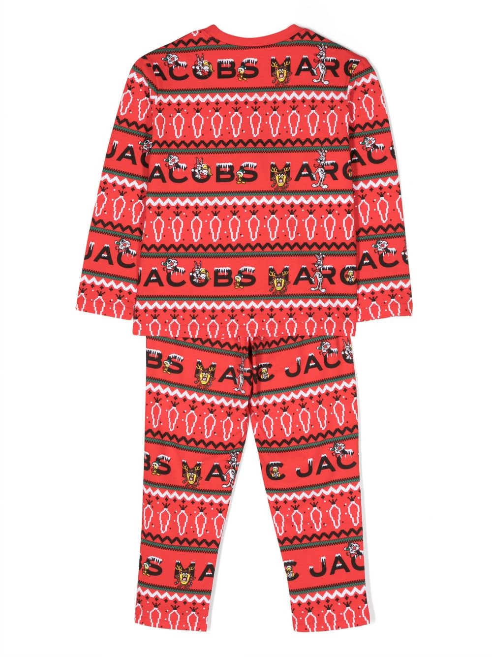 Shop Marc Jacobs X Looney Tunes Cotton Pyjamas In Red