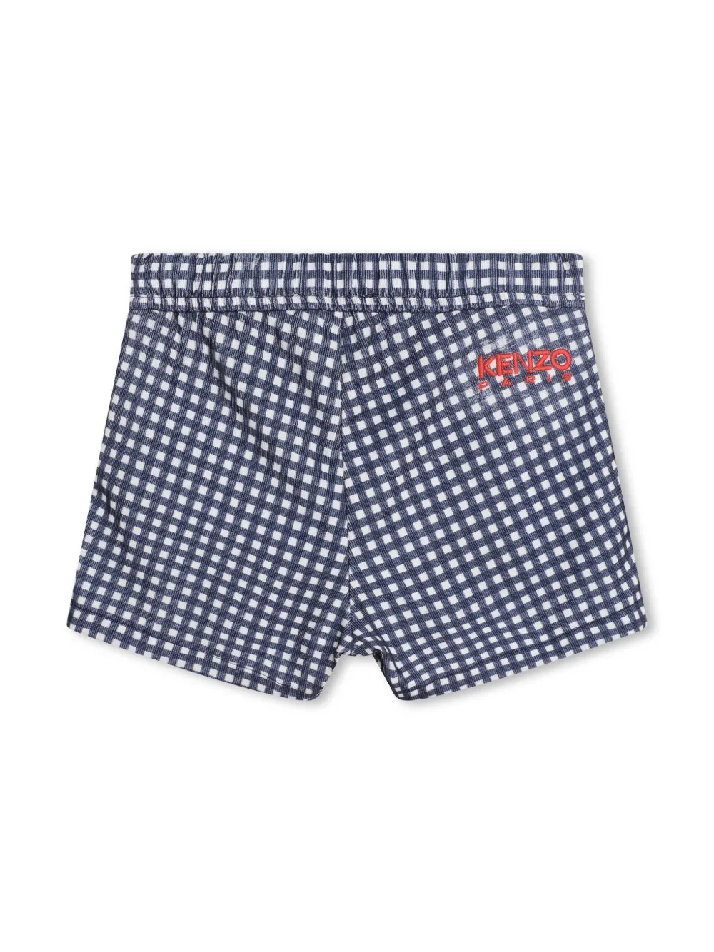 Kenzo Kids Geruite shorts - Blauw