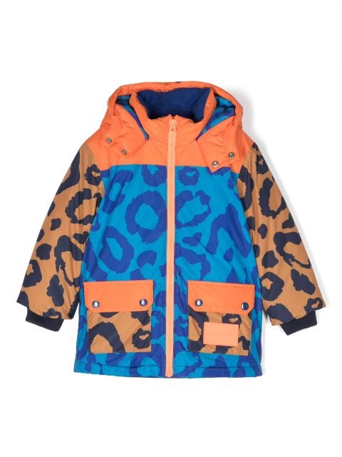 Marc Jacobs Kids Cheetah-print hooded snow coat
