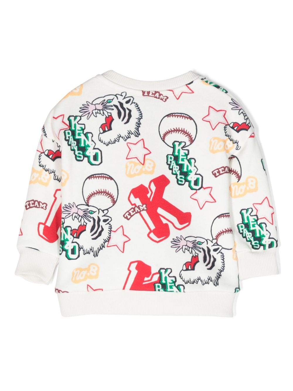 Kenzo Kids Sweater met print - Wit