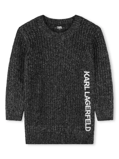 Karl Lagerfeld Kids logo-embroidery knitted dress 
