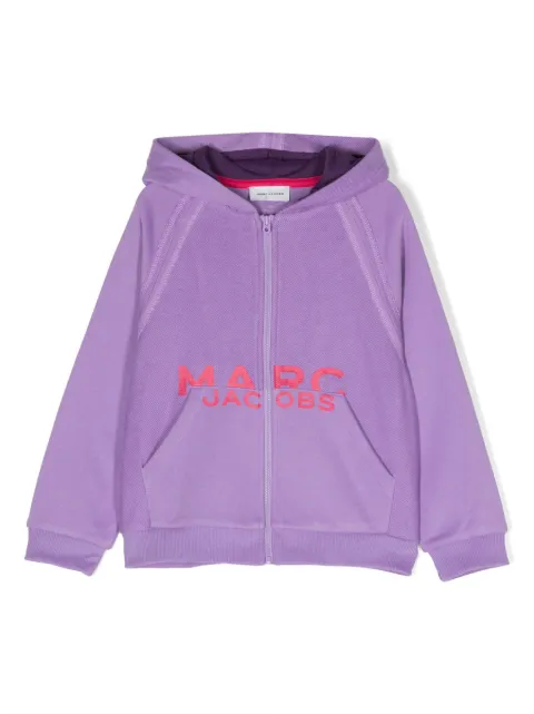Marc Jacobs Kids logo-print zip-up hoodie 