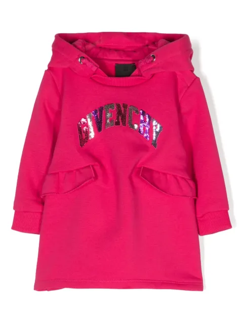 Givenchy Kids sequin-embellished hooded dress