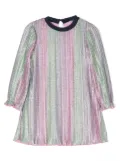 Billieblush metallic-effect pleated dress - Pink