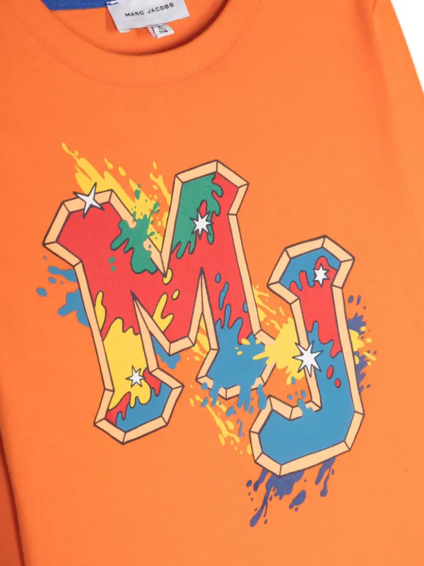 Marc Jacobs Kids Playera Hip Hop Con Logo Estampado Naranja FARFETCH CL