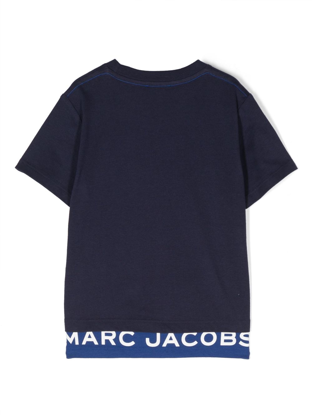 Shop Marc Jacobs Logo-print Cotton T-shirt In Blue