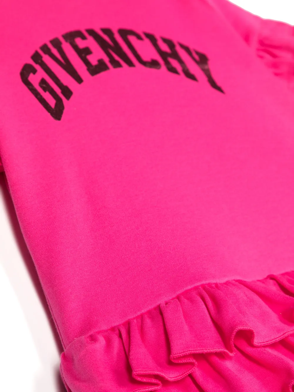 Givenchy Kids metallic-logo Print Dress | Pink | FARFETCH