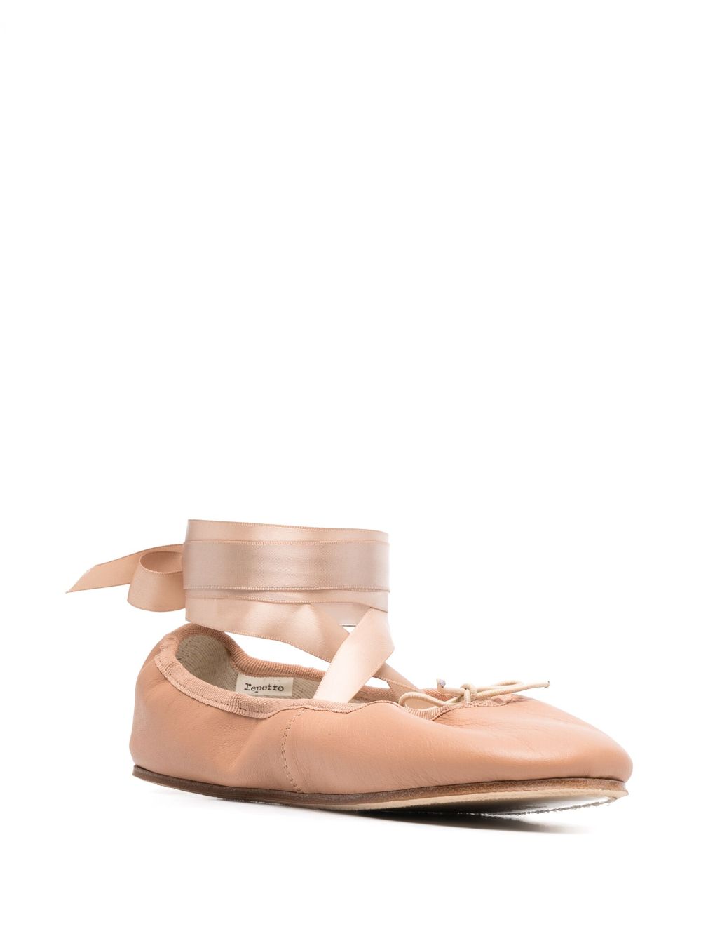 Repetto Sophia leather ballerina shoes - Roze