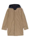 Fay Kids hooded padded parka coat - Neutrals