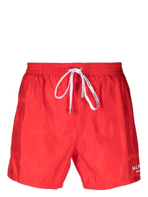 Balmain logo-print swim shorts Men