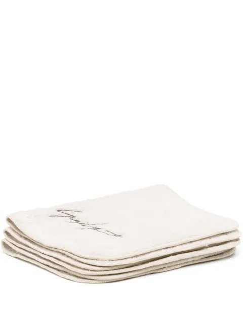 Yohji Yamamoto three-pack cotton hand towels