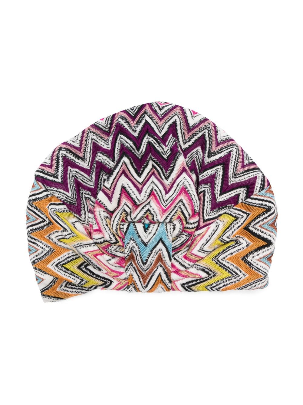 Missoni zigzag turban hat - Wit