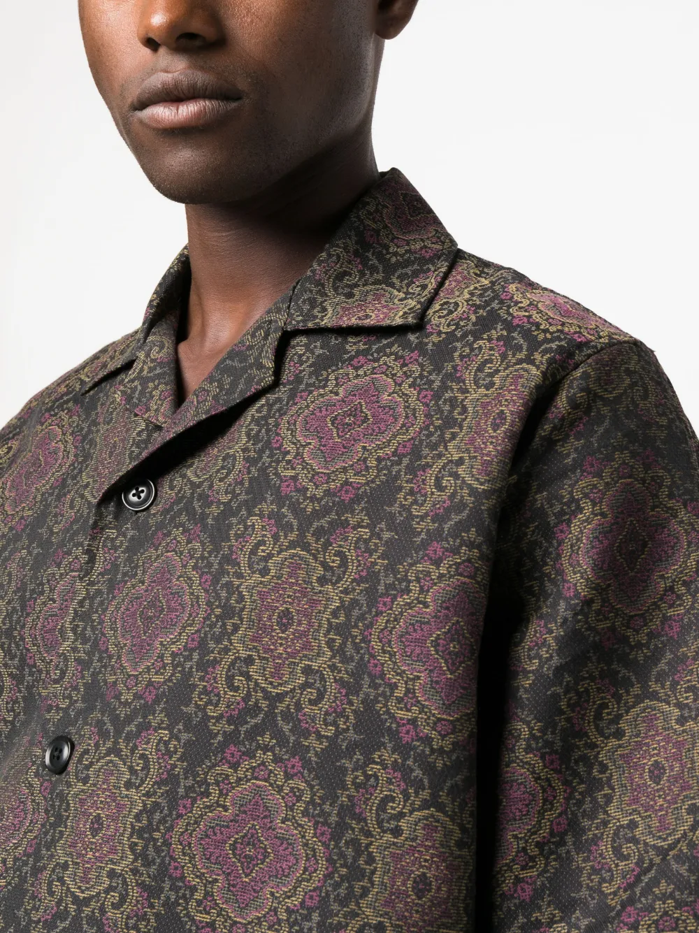 Needles Black Cabana Shirt In Black