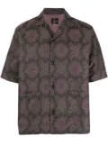 Needles geometric-pattern short-sleeved shirt - Black