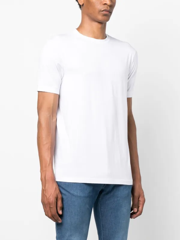 ★送料関税込★【GIORGIO ARMANI】クルーネックTシャツ Giorgio Armani クルーネック Tシャツ | ホワイト | FARFETCH JP