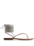 mvp wardrobe crystal-embellished ankle-strap sandals - Silver