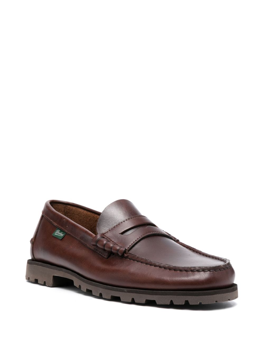Paraboot Orsay leather moccassin loafers - Bruin