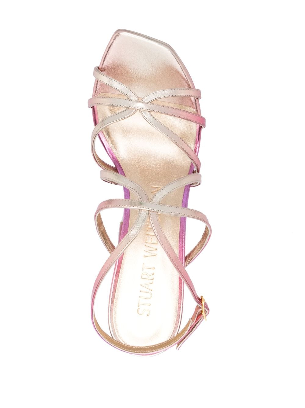 Shop Stuart Weitzman Barelythere 145mm Platform Sandals In Pink