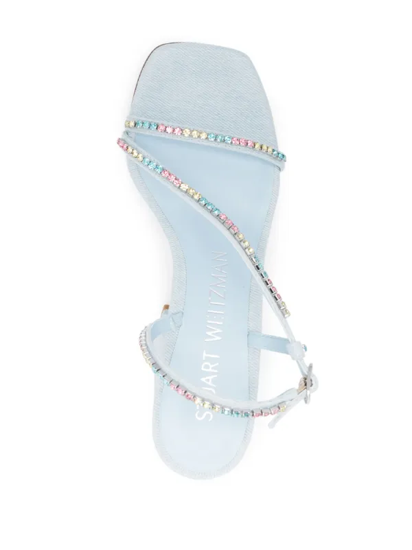 Stuart Weitzman crystal-embellishment open-toe Sandals