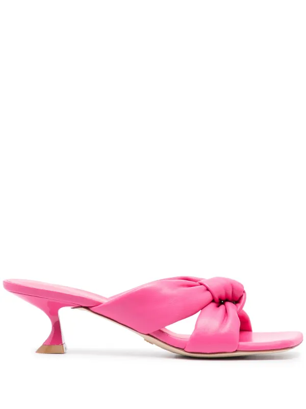 STUART WEITZMAN スクエアトゥサンダル Stuart Weitzman スクエアトゥ サンダル | ピンク | FARFETCH JP