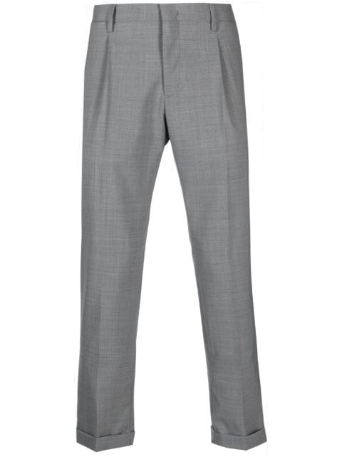 Briglia 1949 turn-up-hem pleated trousers