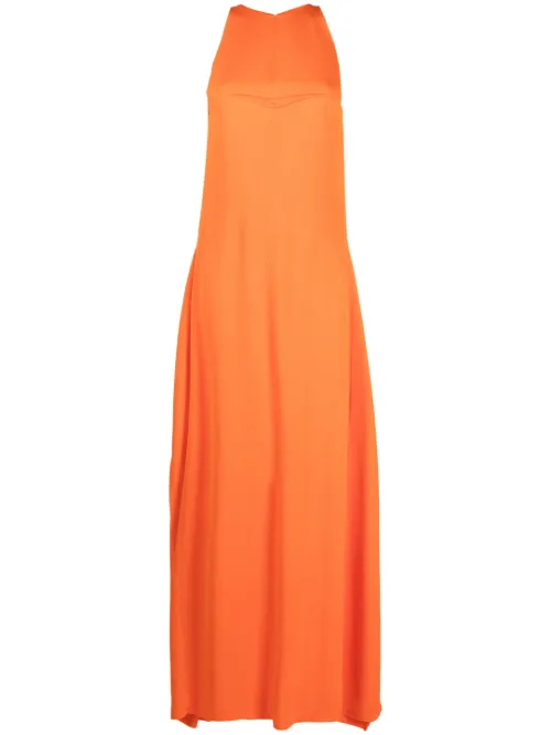 Robe longue à volants - Lanvin - Modalova