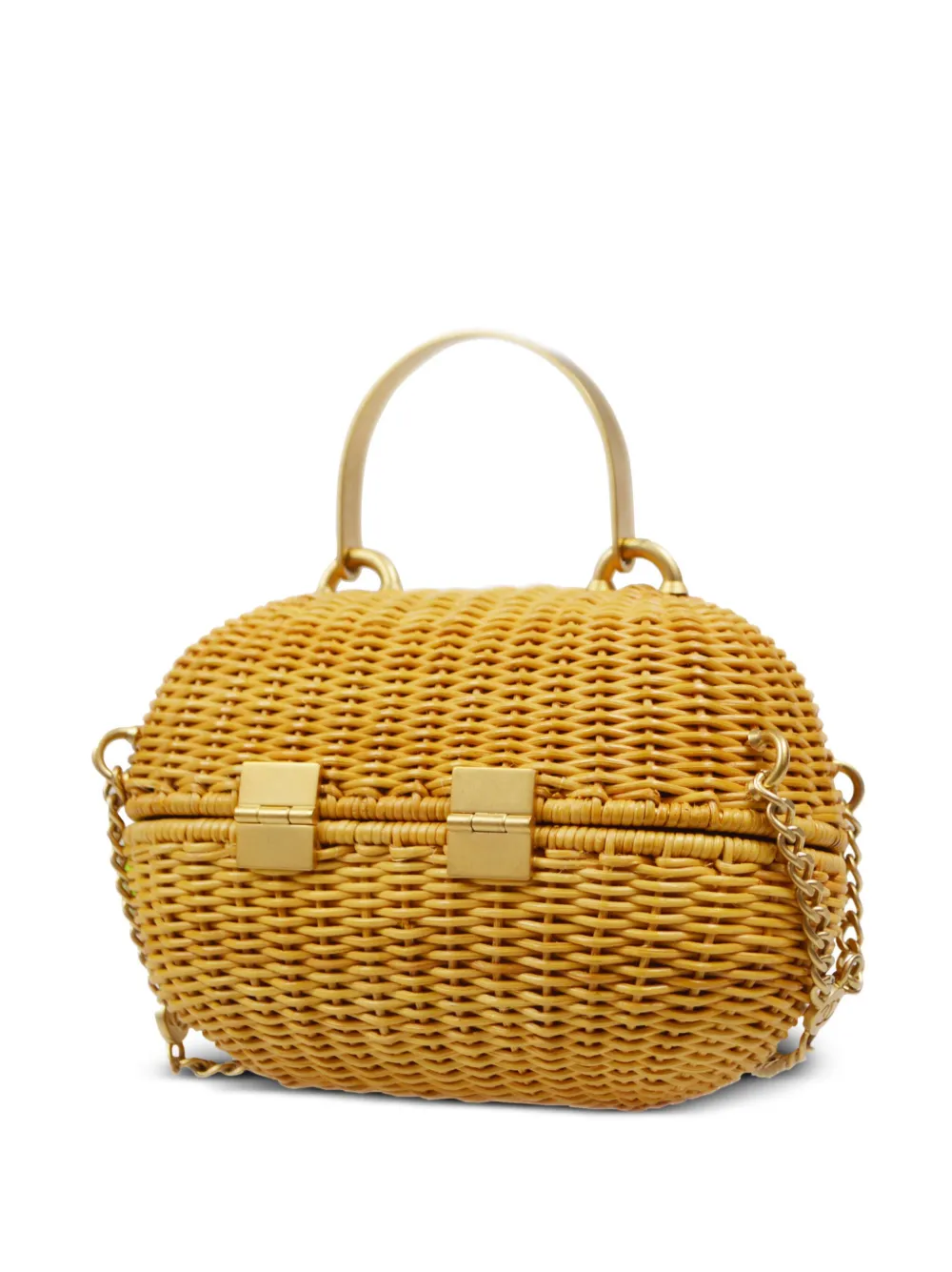 CHANEL Pre-Owned 2005 Heart Lock Basket tas - Beige
