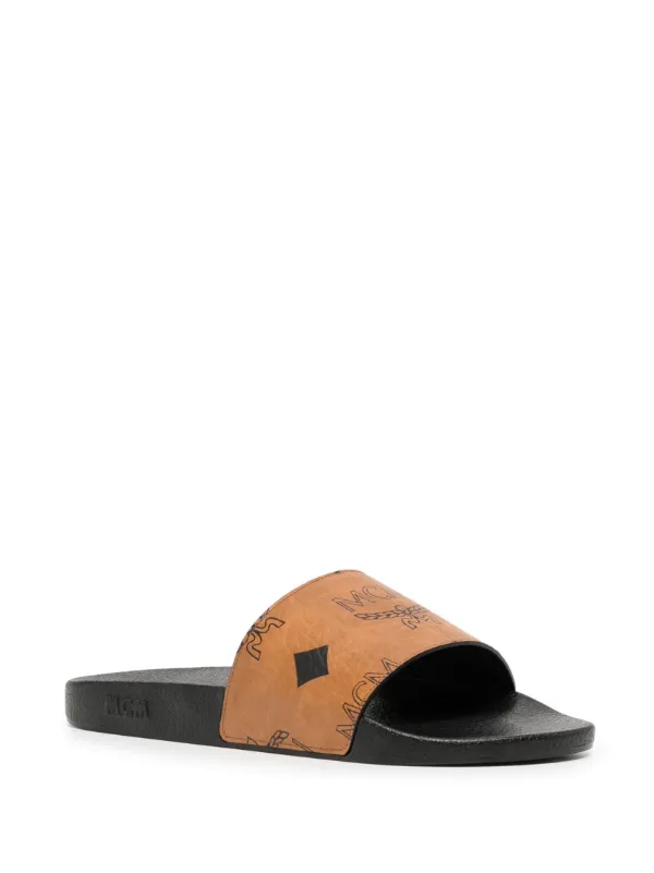 Mcm slides sale store