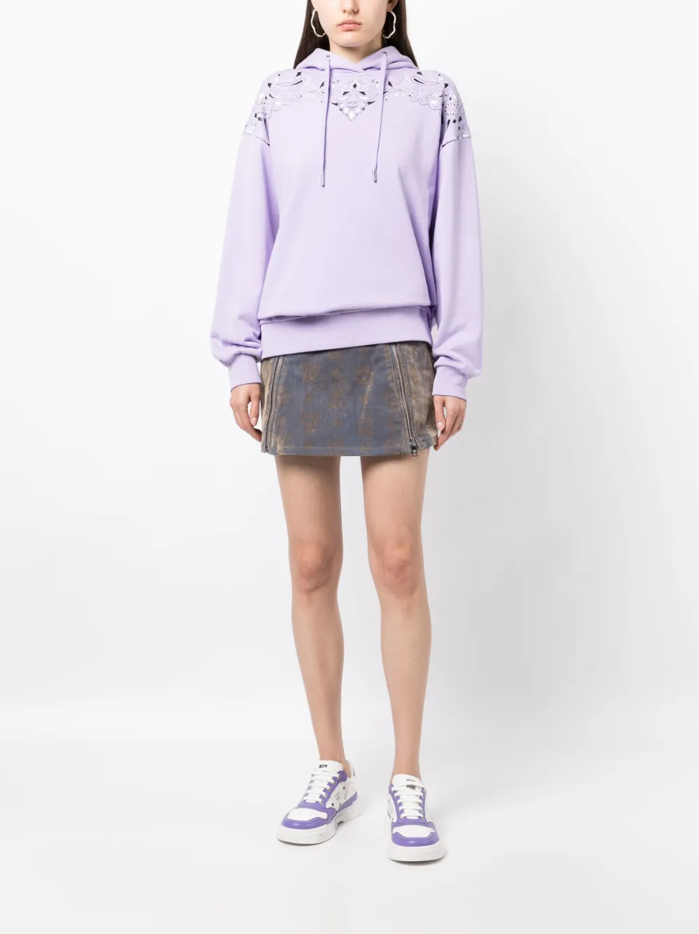 MCM Fluwelen rok - Blauw