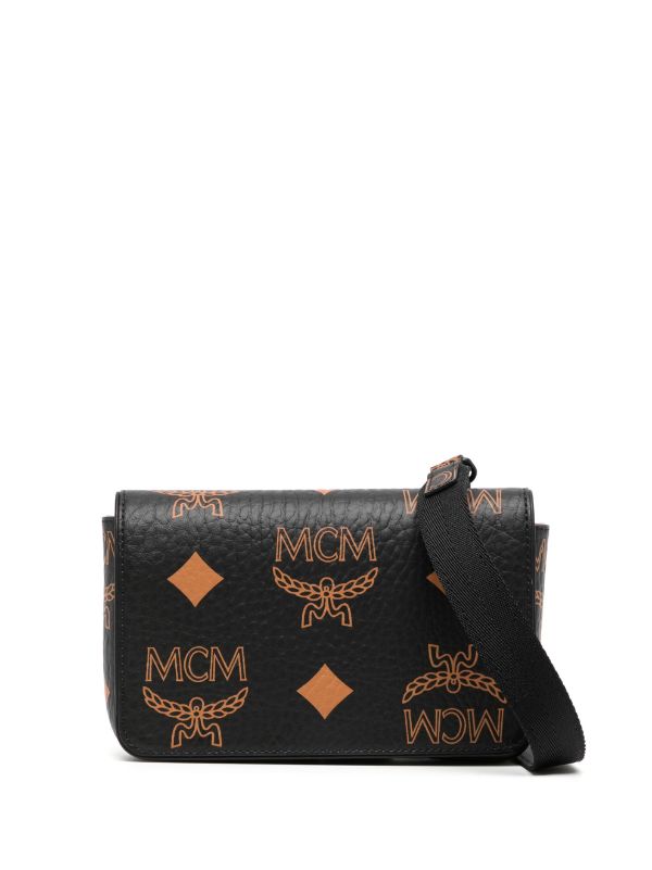 MCM Small Aren Monogram Shoulder Bag - Farfetch