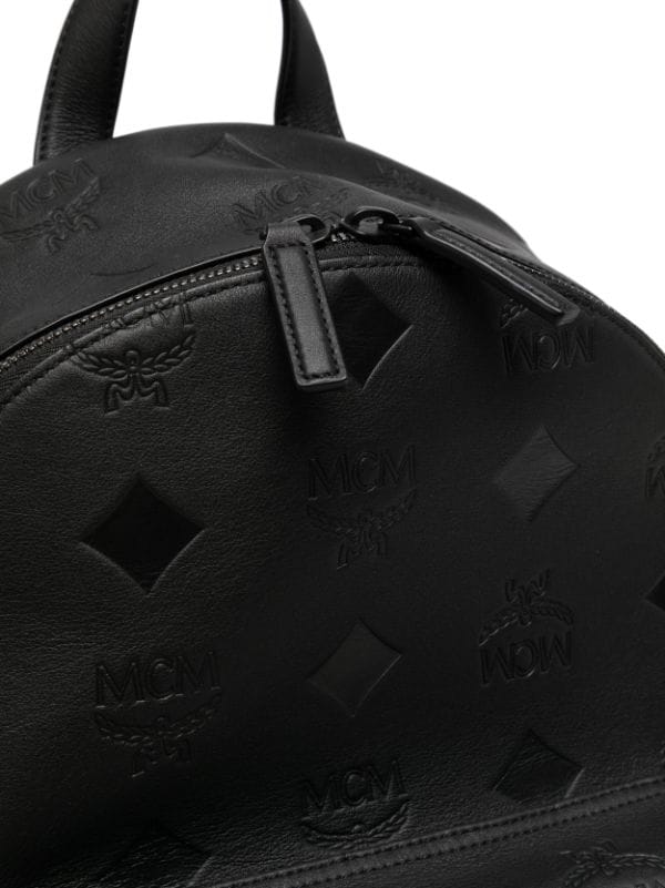 Mcm Stark Medium Leather Backpack
