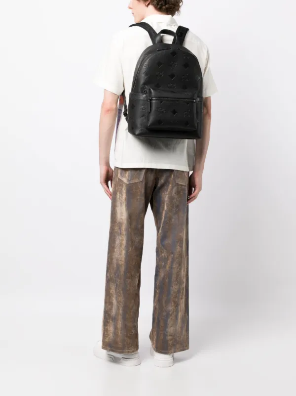 Mcm leather backpack shop