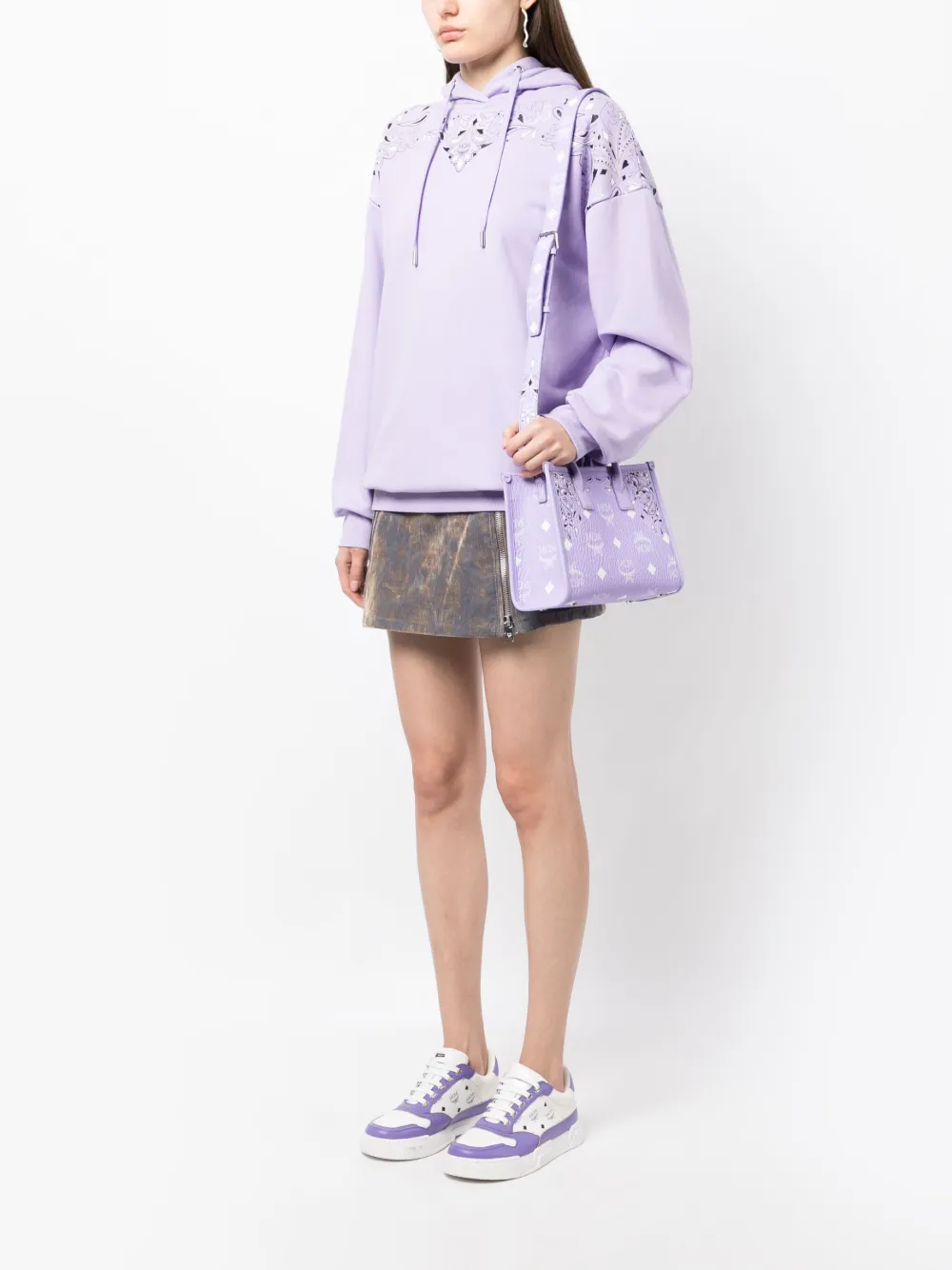 MCM Munchen kleine shopper - Paars