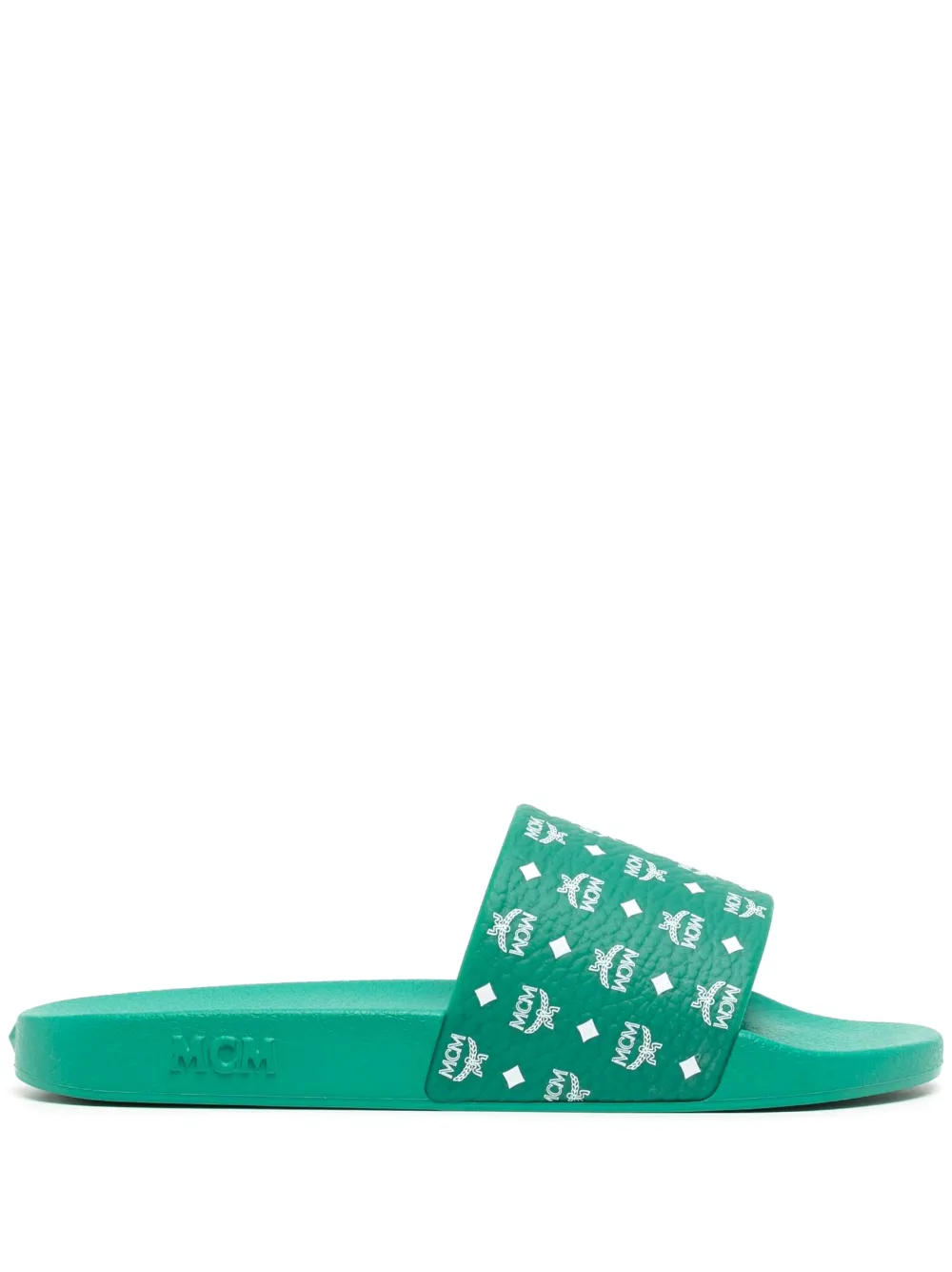 MCM Monogram Pool Slides Farfetch