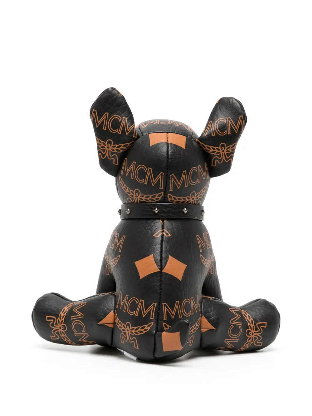 Shop Mcm Maxi Monogram M Pup Doll In Black