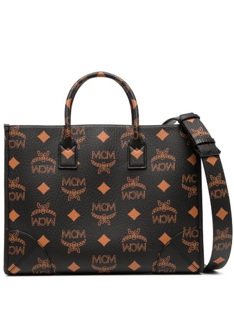 MCM large Munchen leather tote bag