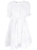 P.A.R.O.S.H. eyelet-embellished cotton minidress - White