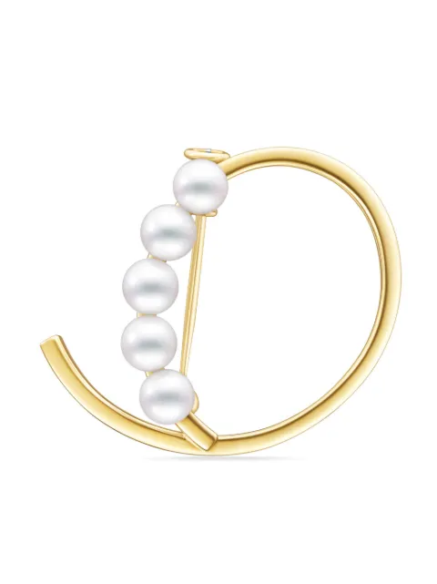 TASAKI 18kt yellow gold A Fine Balance pearl brooch