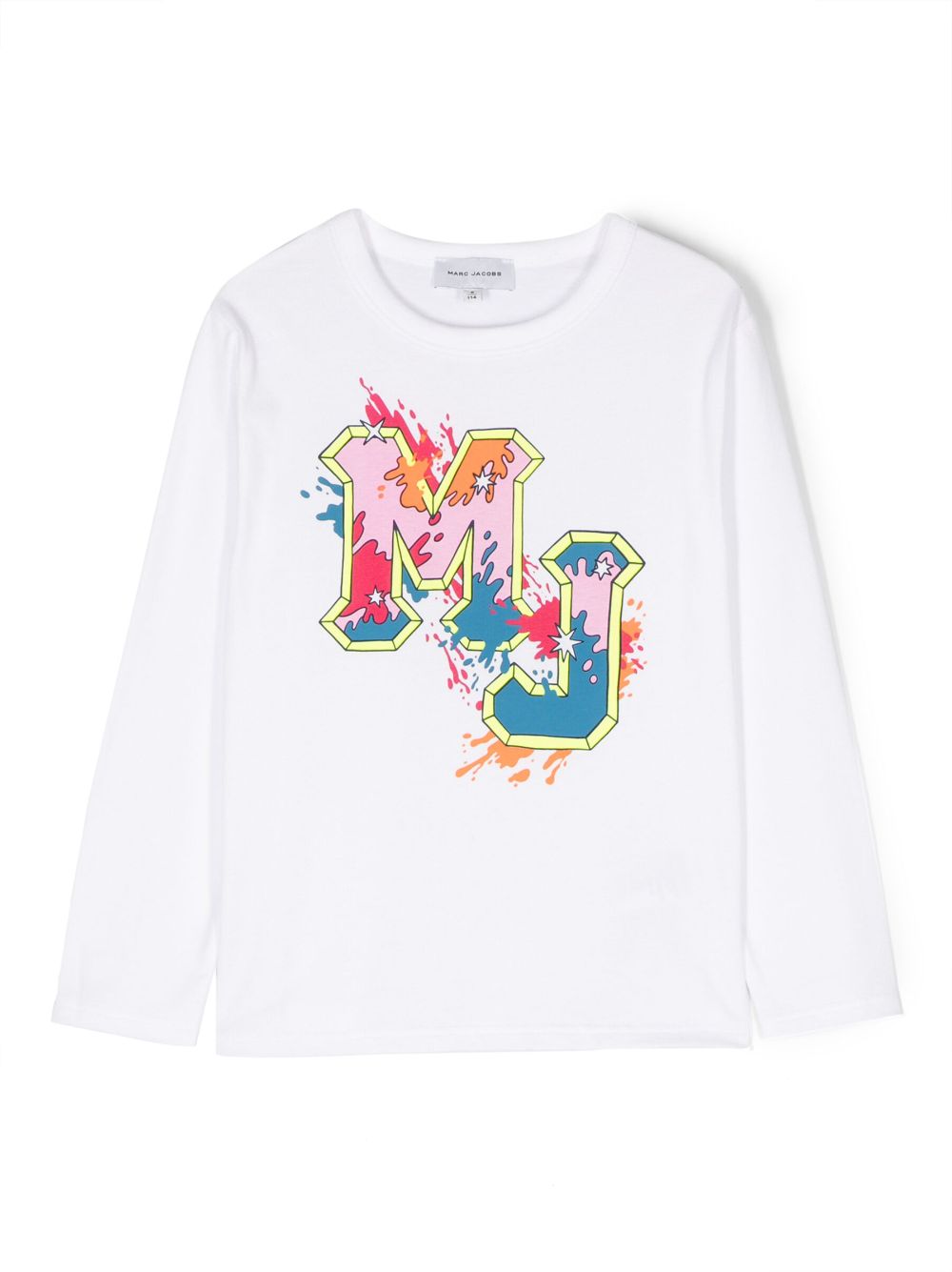 Marc Jacobs Kids' Hip Hop-print Jersey Top In White