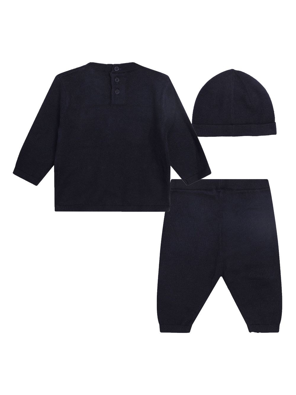 Kenzo Kids logo-patch babygrow set - Blauw